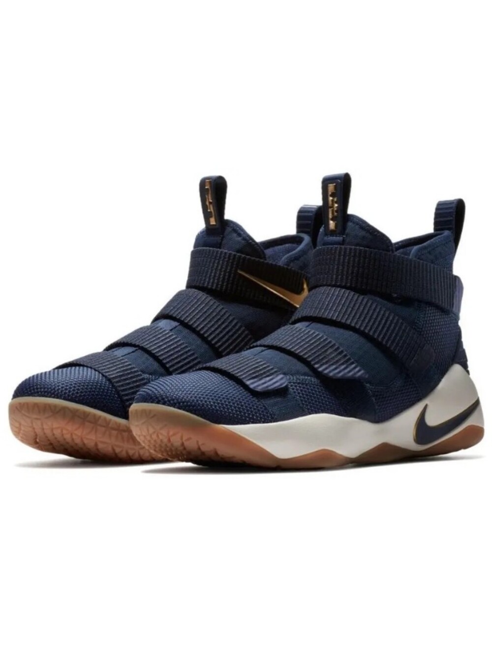 2017 Nike LeBron Soldier 11 'Cavs' Blue Basketball Shoes Sz 8 Men
